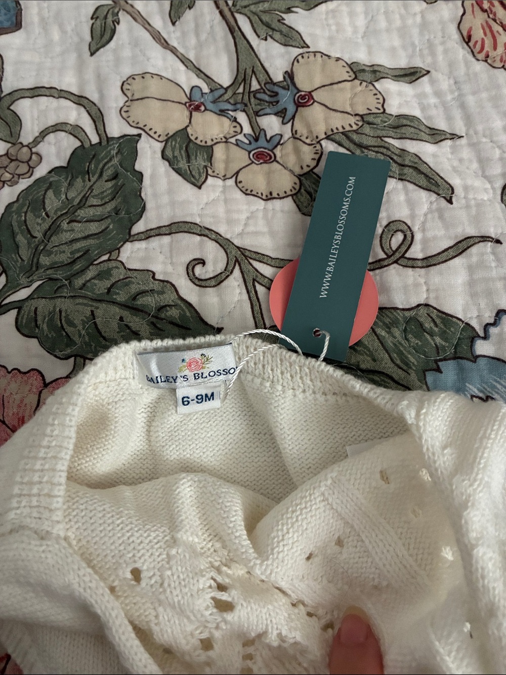 Baileys Blossoms Drake Crochet Halter Romper - Picture 2 of 4